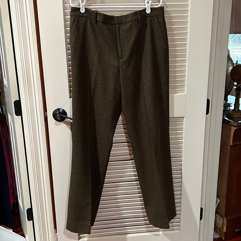 NWT Sz (14) 100%Wool Ralph Lauren, Ladies LINED Houndstooth Trouser